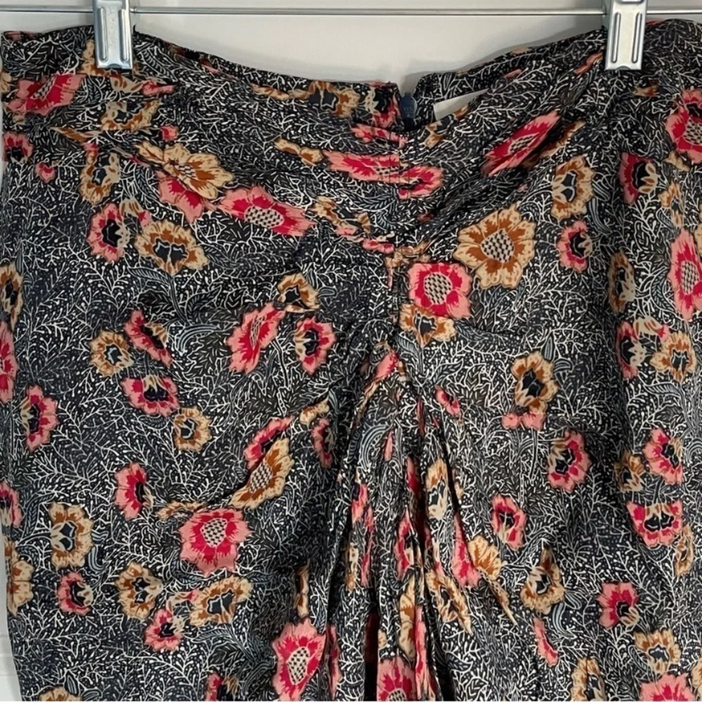 Isabel Marant Etoile sevan Slavic flower gathered floral Skirt 18498